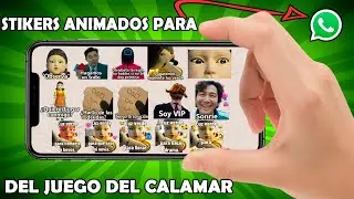 😱🦑STICKERS ANIMADOS DEL JUEGO DEL CALAMAR PARA  WHATSAPP ANDROID FACIL📲