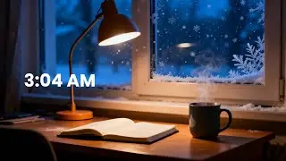 Still Awake at 3AM ❄️ Quiet Window Desk Ambience for Overthinking, Deep Calm & Focus
