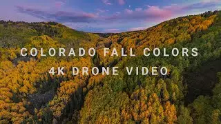 Colorado Fall Colors Drone Video 4K Relaxing Landscape