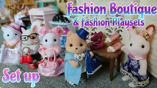 Setting Up Fashion Boutique with Fashion Play Sets - Sylvanian Families/Calico Critters Town Series