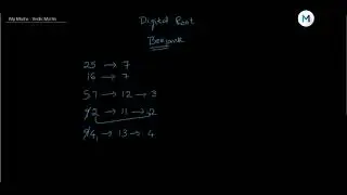 My Maths: Vedic Maths: Digital Roots