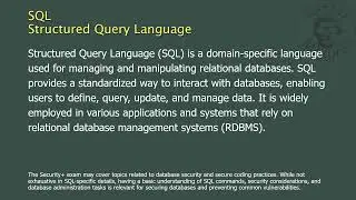SQL - Structured Query Language