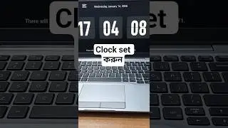 Smart clock set in laptop #learning #smartphone #earneasy #tricks #technology #note #notetaking