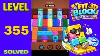 Fit Block 3D &ndash; Level 355 | Walkthrough Fast & Clean Solution