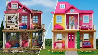 Amazing Restoration: Abandoned in the Old Attic for 8 Years – Barbie Dream House Restored!