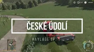 Mowing the grass into the haylage | Farming Simulator 19 | Česk&eacute; &Uacute;dol&iacute; | Timelapse #01 | EP. 1