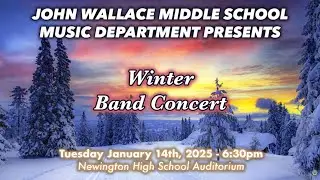 (1/14/2025) JWMS Winter Band Concert