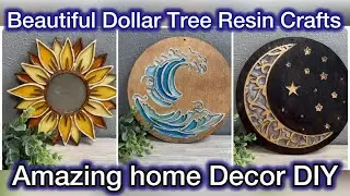 I turned Dollar Tree Items Into Beautiful Resin Decor 🌳