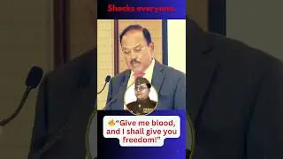 Give me blood, and I shall give you freedom! Netaji Subhash Bose