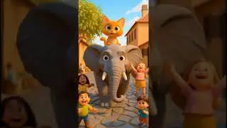 &ldquo;Funny Cat Riding Elephant | 3D Cartoon Short&rdquo;