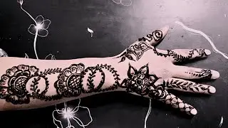 Stylish Arabic Floral Mehndi Design 🌿| Elegant Henna Pattern for Back Hand 🌸