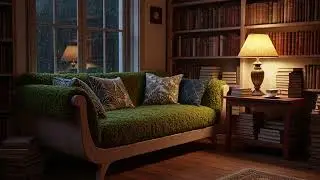 Warm Cozy Cottage on a Rainy Night | Peaceful Ambience #asmr #rain #relaxing #sleep