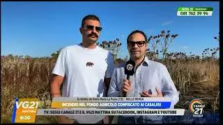Nicola Margarita responsabile Agrifood su Canale 21: l’incendio a Santa Maria la Fossa