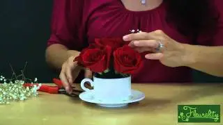 Fleurality - Roses in a Coffee Cup