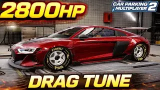 Audi R8 Coupe мощностью 2800 л.с. | Car Parking Multiplayer 2: новое обновление 1.2.3.2 (DRAG TUNE)