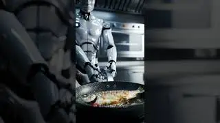 Robot Fries Fish Like a Chef! 🍳🤖 #RobotCooking #FishFry #AIUnexpected