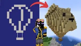 HOT AIR BALLOON Build/Tutorial: Minecraft Creative Build