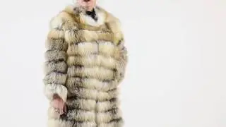 golden fox fur coat