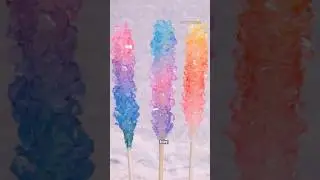 DIY Colorful Sugar Crystal Candy &ndash; Fun and Easy! #shorts #craft #diy #crystals #candy