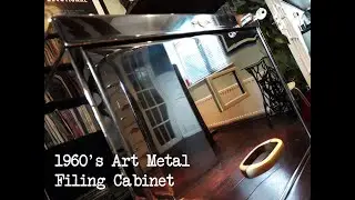 Stripped/polished vintage 1960's 'Art Metal of London' filing cabinet