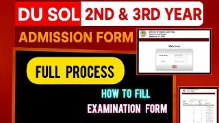 DU SOL 3/5 SEM How To Fill Admission Form 2025 || Easy Steps ✅😄 #dusolupdates #dusol #dusoladmission