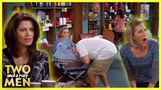 Charlie Pukes on a Baby | Two and a Half Men