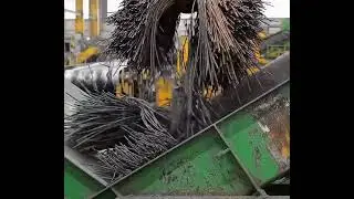 Modern Tire Recycling Factory: Turning Waste Tires Into Rubber Bricks #viral #trending #tyre #fyp 