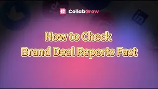 View Brand Deal Reports in 1 Click ⚡