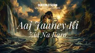 Aaj Jaaney Ki Zid Na Karo | Unplugged Cover | Lyrical Video | Sukoon Station