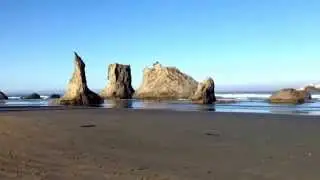 Oregon Coast - Bandon Beach at sunrise