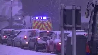 (HD) Snow disruption & chaos | Leicester | 18/01//13