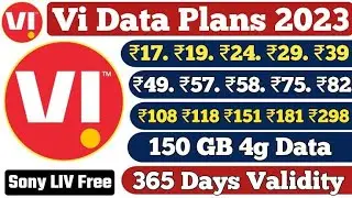 Vi Data Plans 2024 || 365 Days Validity Plans | 150GB 4G Data Plans | Prepaid Recharge Plans