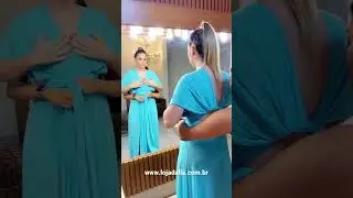 Aprenda a fazer amarra&ccedil;&atilde;o com mangas no seu vestido multiformas