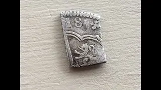 WIFE GETS HER 1ST CUT SPANISH SILVER! 1718 CLIPPED PISTAREEN