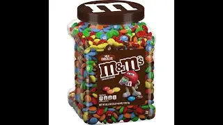 Конфеты M&M'S Milk Candies в банке, шоколад, большая банка 62 унции