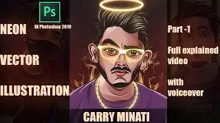 Vector Art Tutorial  ft carryminat  Android /Neon Vector /gaming logo / glow edit
