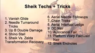 2017 Melee Techs Guide: Sheik Melee Tricks