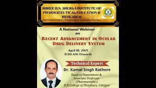 National Webinar on Recent Advancement in Ocular Drug Delivery System- 10 April 2021