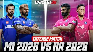 🔥 MI vs RR IPL 2026 | INTENSE THRILLER 😱 | Full Match | Cricket 26
