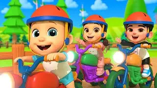 Vroom Vroom Bike Race at Old MacDonald's Farm | Animals Playtime Newborn Children's Rhymes