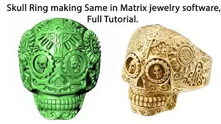 How to make a skull ring in matrix jewelry Cad software Only. Same to same like the sample.