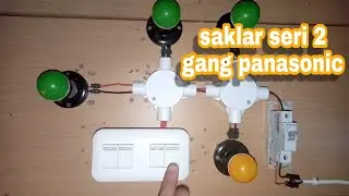 cara pasang saklar seri dua gang panasonic_cari berkah