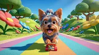 O Mini Cachorro do Subway Surfers Persegue o Skate | Can&ccedil;&otilde;es Infantis e Rimas para Crian&ccedil;as