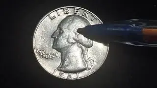 @2352-moeda quarter d&oacute;lar americano de 1981-D-AU.-George Washington