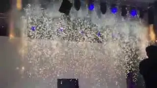 National Asian Wedding Show - Cascade and Gold Glitter Waterfall