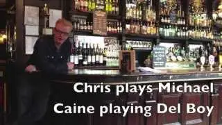 Chris Evans and Co fall through bar Del Boy style