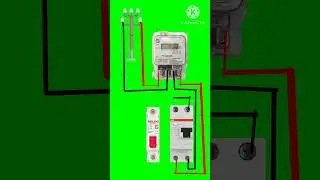 How to connect energy meter with load #wiringconnection #electricwiring #electric #energymeter