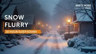 Snow Flurry - 10 Hours Sleep Sound - Black Screen