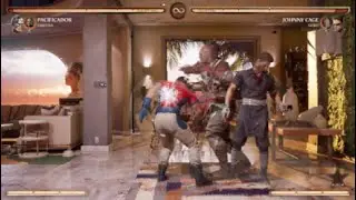 Mortal Kombat 1- John Cena (Peacemaker) VS Johnny Cage - Gameplay