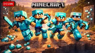🔴Finally Diamond Armore! 💎 | Minecraft Survival LIVE